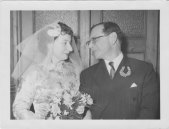 Edith and Joseph Witriol on their wedding day 1958
