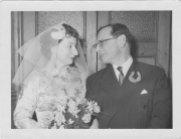 Edith and Joseph Witriol on their wedding day 1958